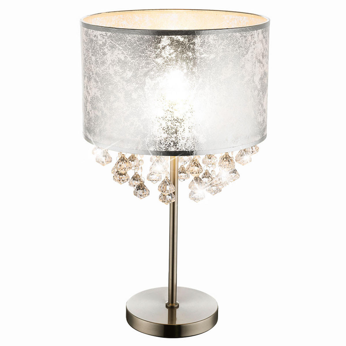 LED TISCHLEUCHTE AMY Weiß Metall - Weiß, Kunststoff (32/32/56cm) - Globo Lighting