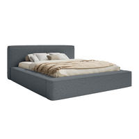 POLSTERBETT Mummo Premium 160x200 cm, Dunkelgrau - Dunkelgrau, Textil (200/160cm) - Fedve