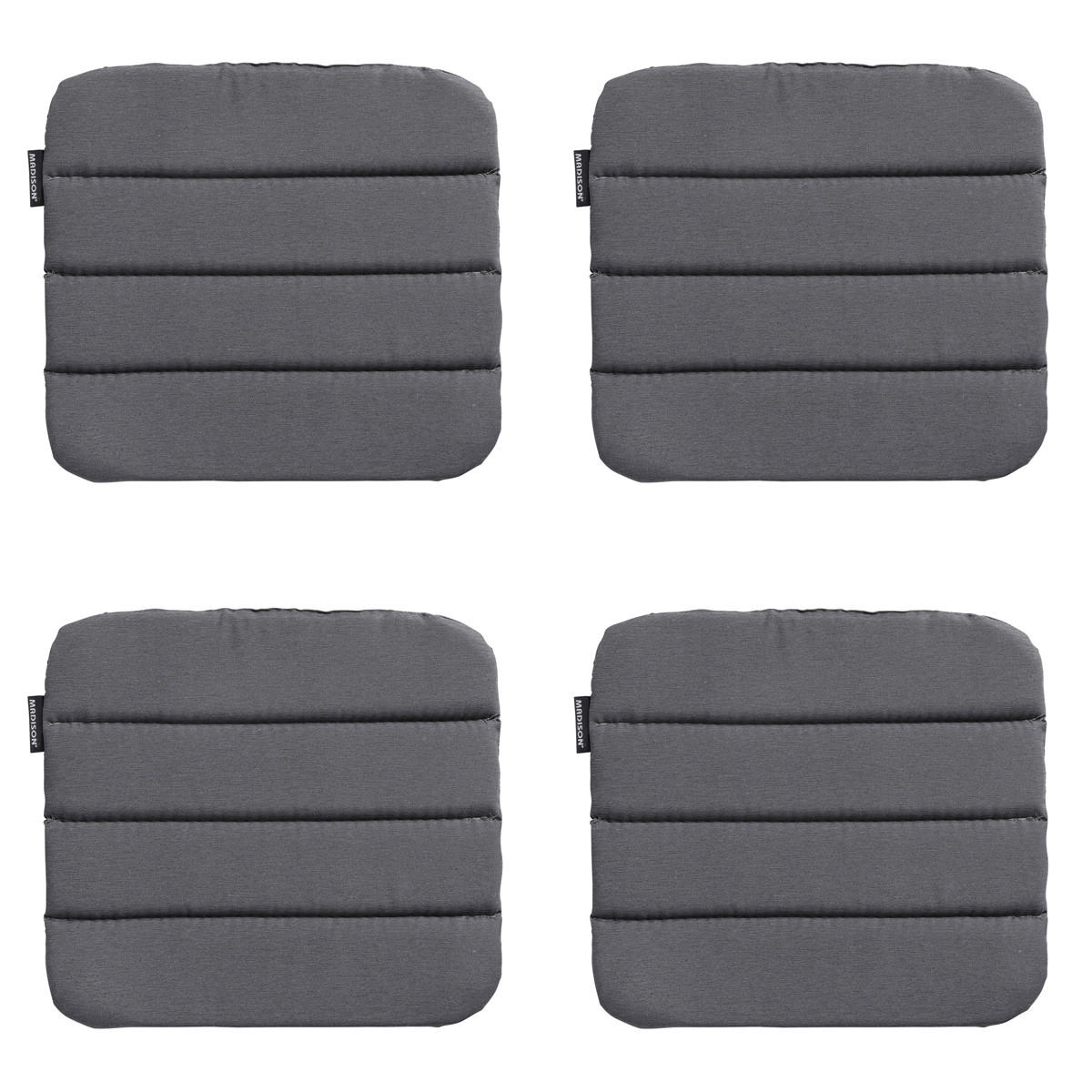 SITZKISSEN Panama 40/40 cm 4er-Set - Grau, Textil (40/2/40cm) - Madison