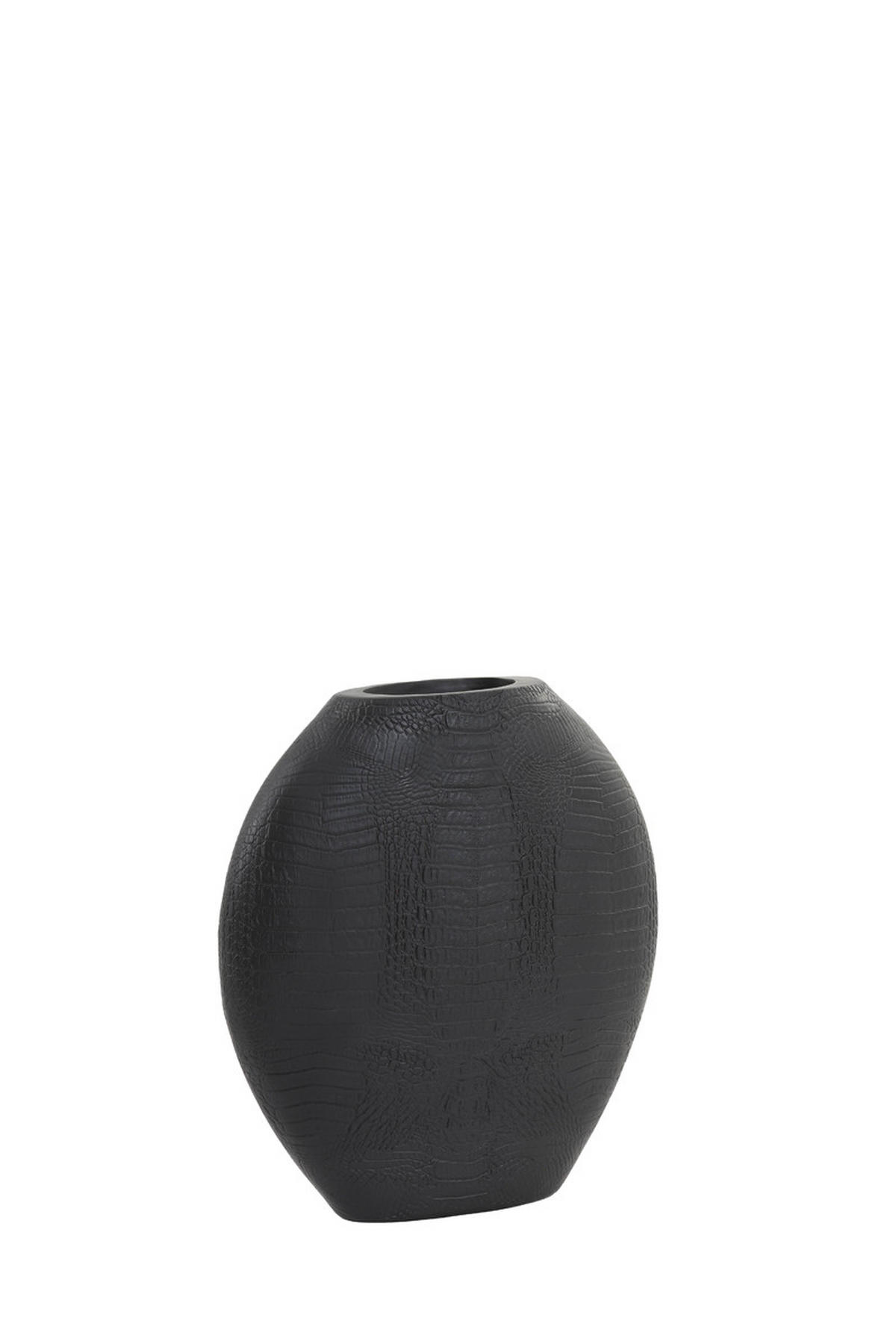 VASE Skeld Schwarz 29,5/8/31,5 cm - Schwarz, Kunststoff (31.5cm) - Light & Living