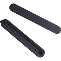 KÜCHENGRIFF Schwarz 6er-Set 96 mm gebürstetes Messing - Schwarz, Metall (1.8/1.7/12.6cm)