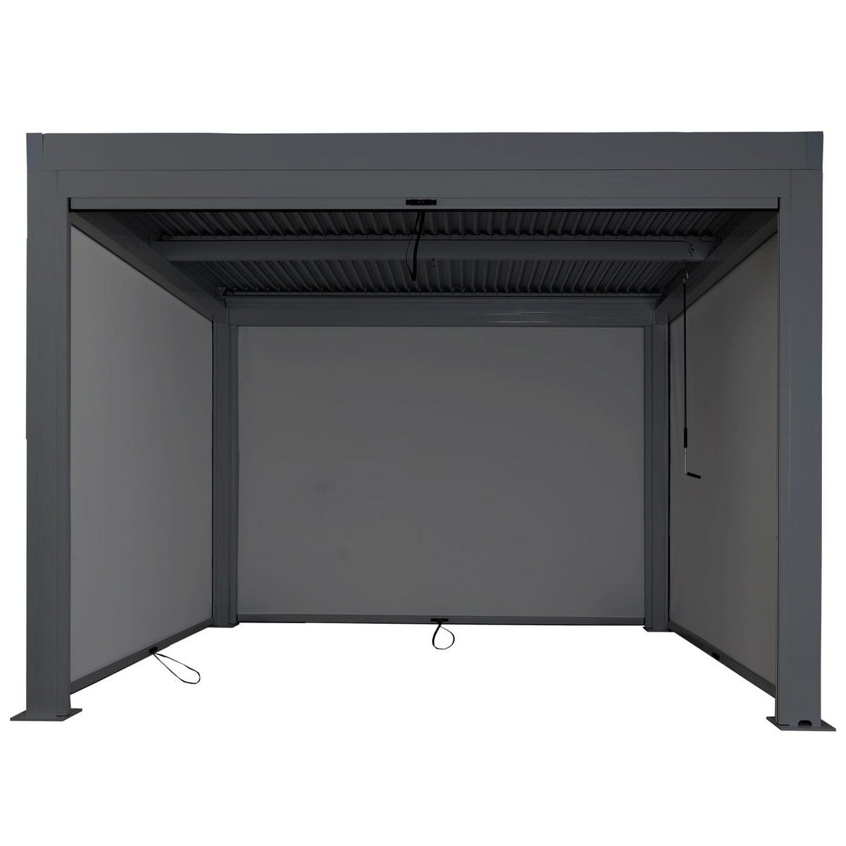 PERGOLA 4x Seitenwand 220x300x300cm Anthrazit - Anthrazit, Metall (300/220/300cm) - BERLINLODGE