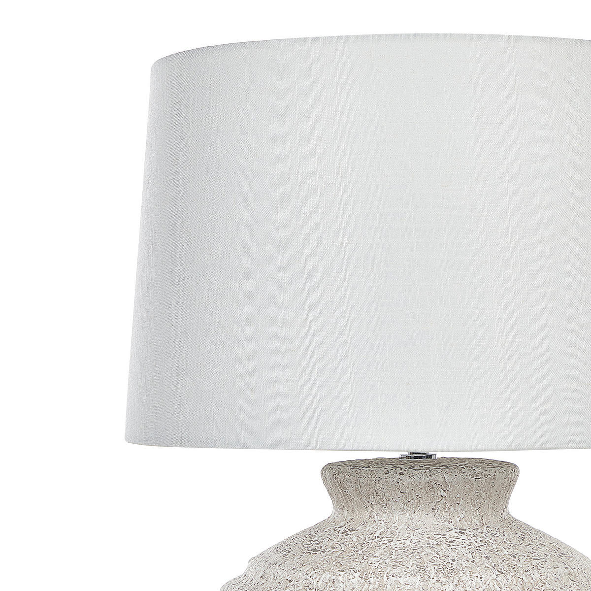 TISCHLAMPE Caine 40/40/60 cm - Weiß, Keramik (40/40/60cm) - Beliani
