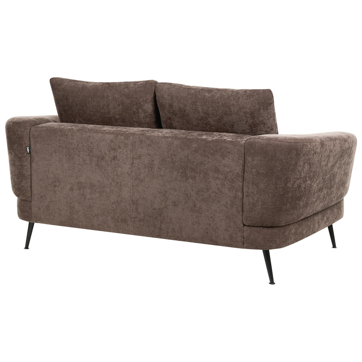 POHOVKA 2-místná Žinylková látka Tmavě hnědá Kjaer - tmavě hnědá, textil (155/100/100cm) - Beliani