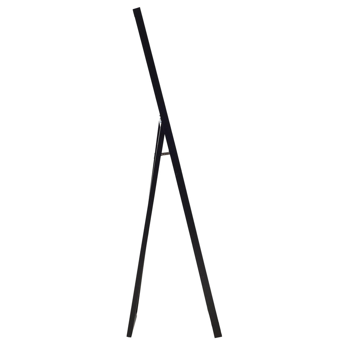 STEHSPIEGEL schwarz rechteckig 40/140 cm Torcy - Schwarz, Kunststoff (40/140/3cm) - Beliani