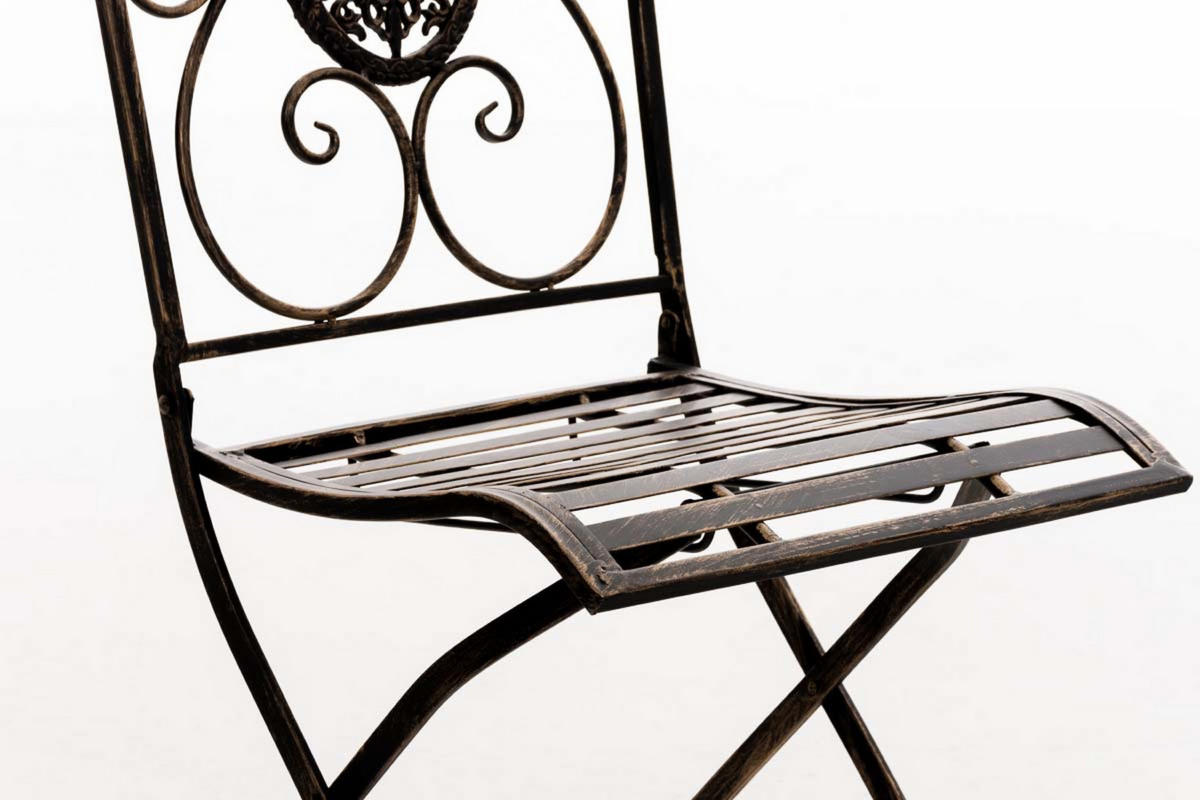 GARTENSTUHL Sidan bronze - Braun, Metall (42/49/91.5cm) - TPFGarden