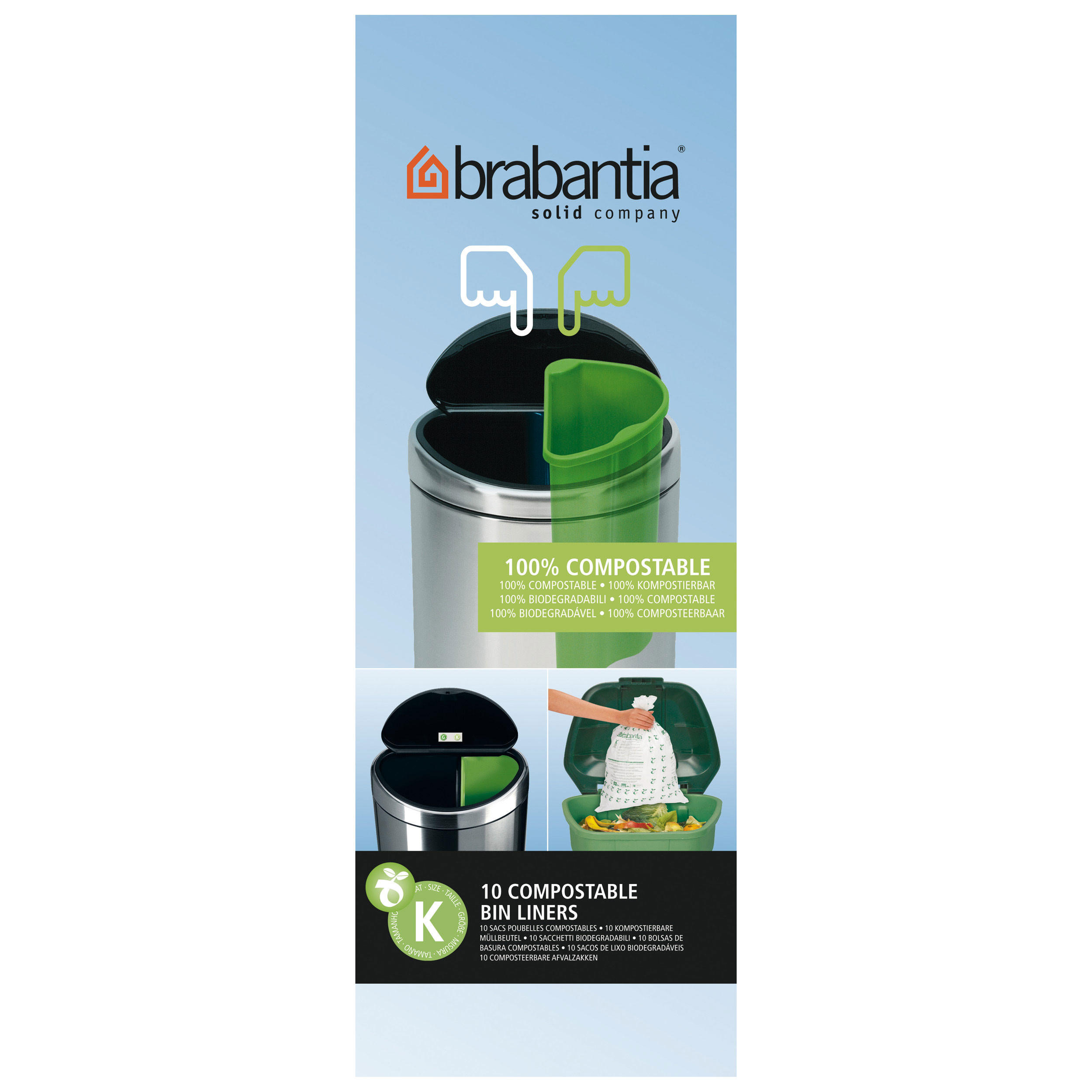 Brabantia Müllbeutel Weiß 20.2x11x26.5 cm