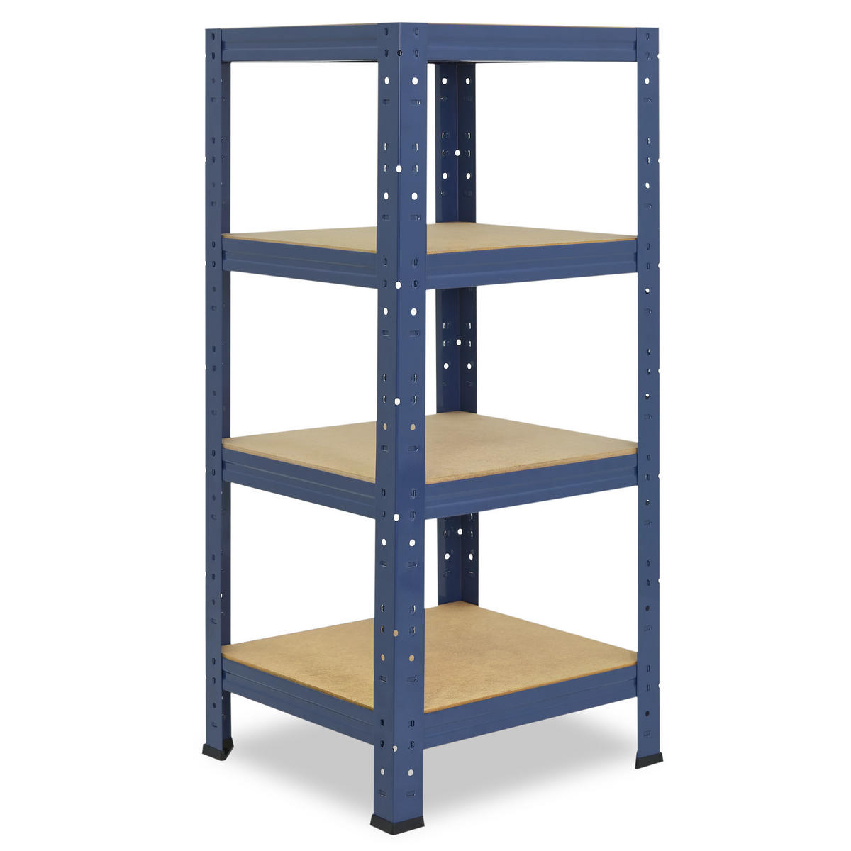 SCHWERLASTREGAL HOME 100x60x60 cm in blau mit 4 Böden und 175 kg Traglast pro Boden - Blau, Metall (60/100/60cm) - shelfplaza
