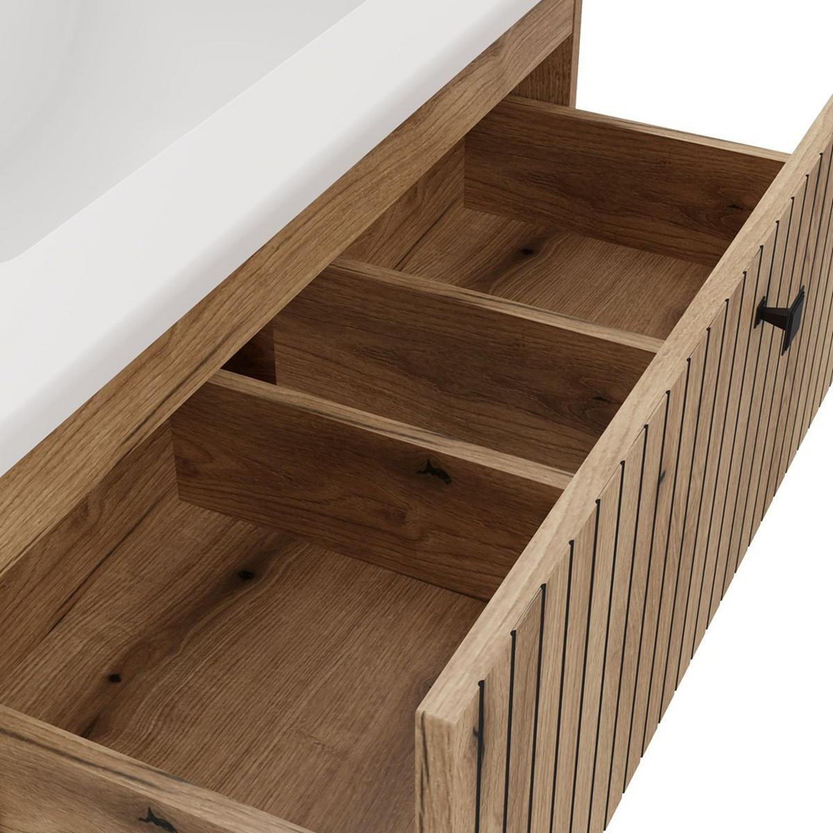 SKŘÍŇKA POD UMYVADLO dub 80/57/45,5 - barva dubu, kompozitní dřevo (80/57/46cm) - RAUMHIRSCH FURNITURE