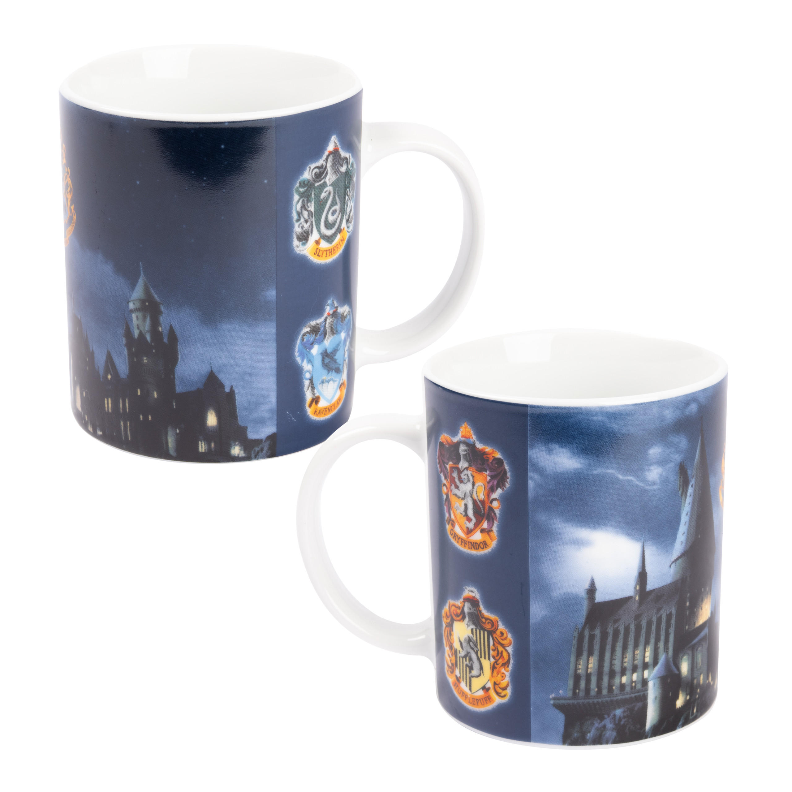 KAFFEEBECHER Harry Potter Hogwarts & Wappen Blau 320 ml - Multicolor, Keramik (0.32L) - United Labels