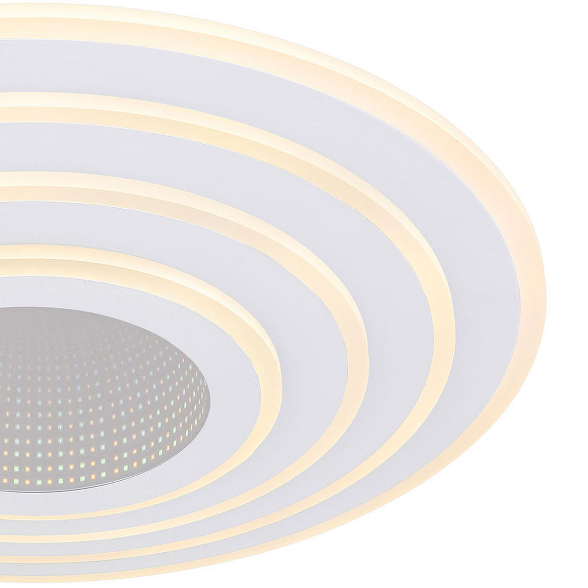 LED DECKENLEUCHTE Jocelyn Weiß Metall - Weiß, Metall (42/42/7cm) - Globo Lighting