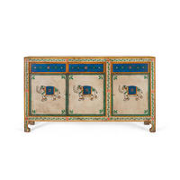 SIDEBOARD aus Mangoholz - Chromfarben, Holz (40/88/150cm) - Giner y Colomer