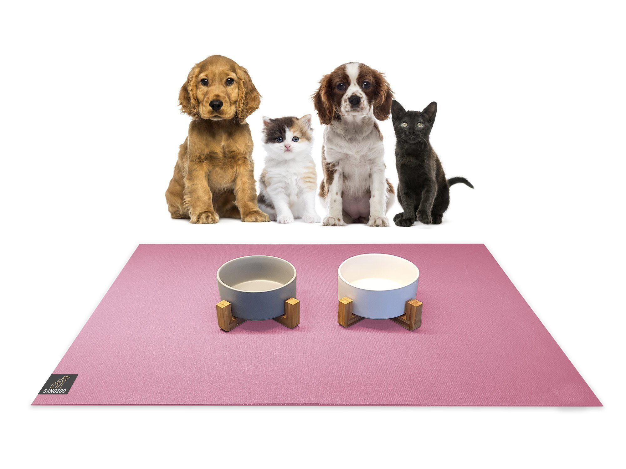 NAPFUNTERLAGE, Öko-Tex, Rechteckig 30 x 40 cm Rosa - Rosa, Textil (40/30cm) - SANOZOO