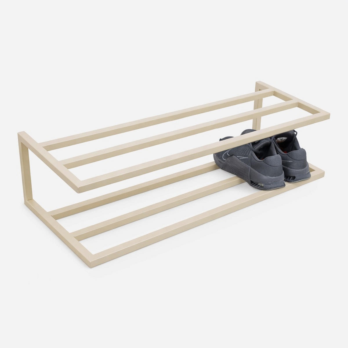 SCHUHABLAGE Stora Beige - Beige, Metall (80/20/30cm) - LOFT42