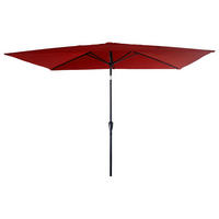 SONNENSCHIRM Hapuna Rot 200/300 cm - Rot, Textil (200/300cm) - Happy Garden