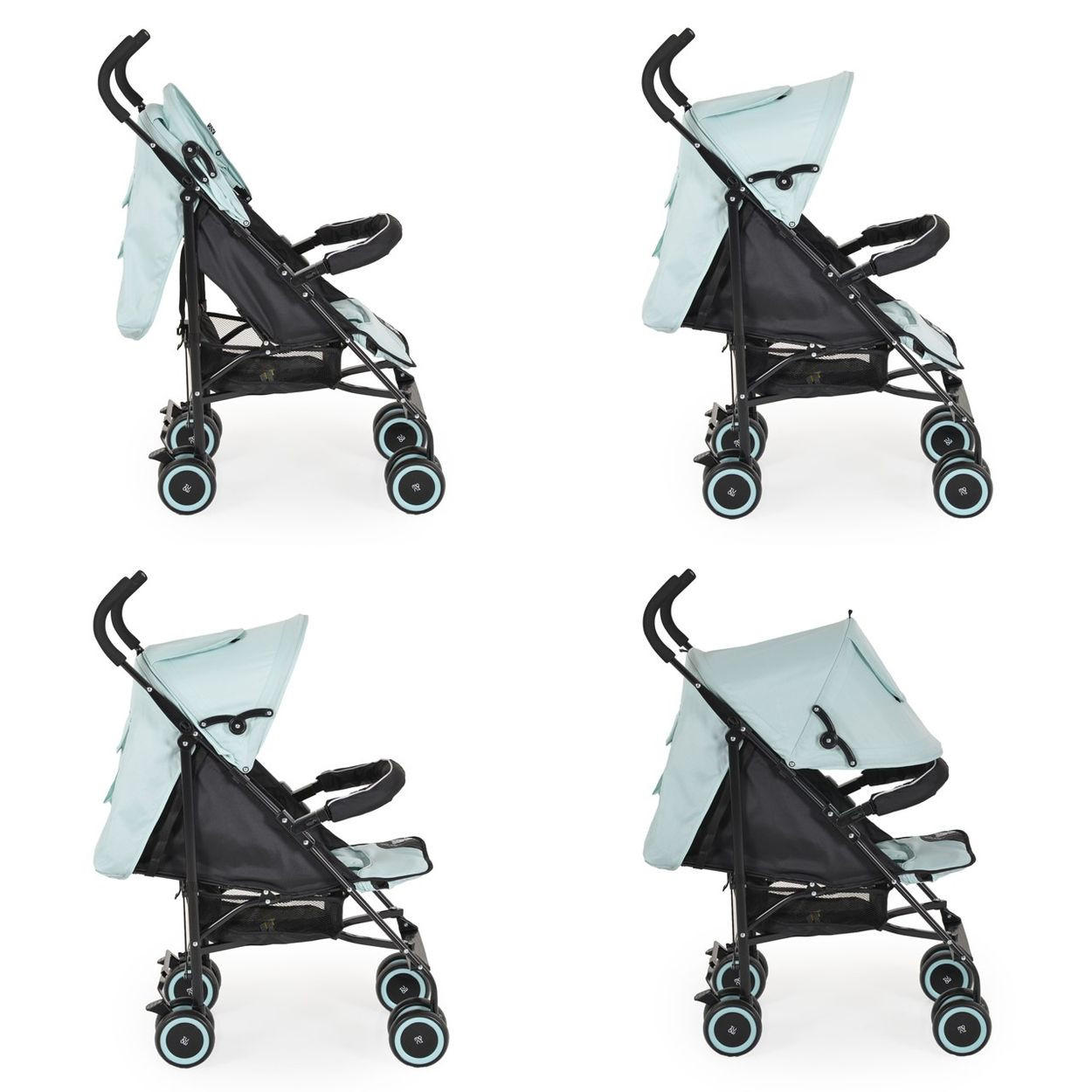 Thumbnail - Moni Buggy, Pastellgrün, Metall, 47x100x72 cm, male, Baby on Tour, Kinderwagen, Buggys