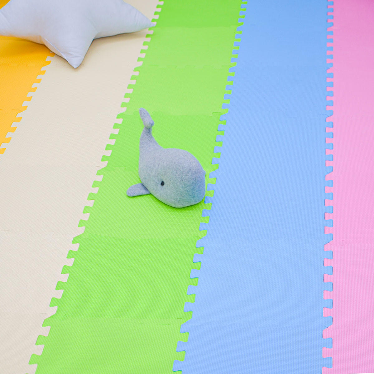 SPIELMATTE - 270/150 cm Puzzlematte Regenbogen - Multicolor, Kunststoff (30/30cm) - Littletom