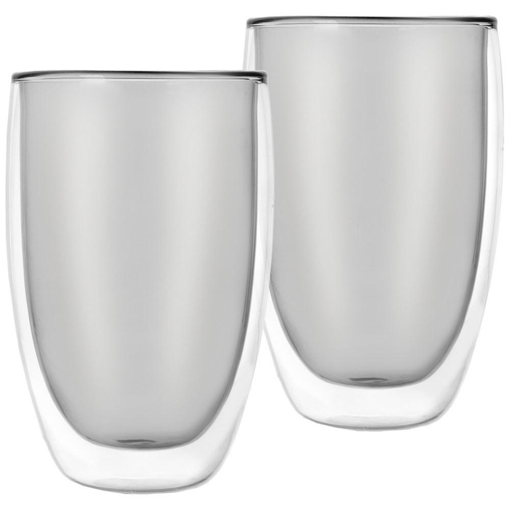 THERMOGLAS-SET Latte 2er-Pack transparent - Klar, Glas (0.46L) - Orion 
