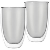 THERMOGLAS-SET Latte 2er-Pack transparent - Klar, Glas (0.46L) - Orion 