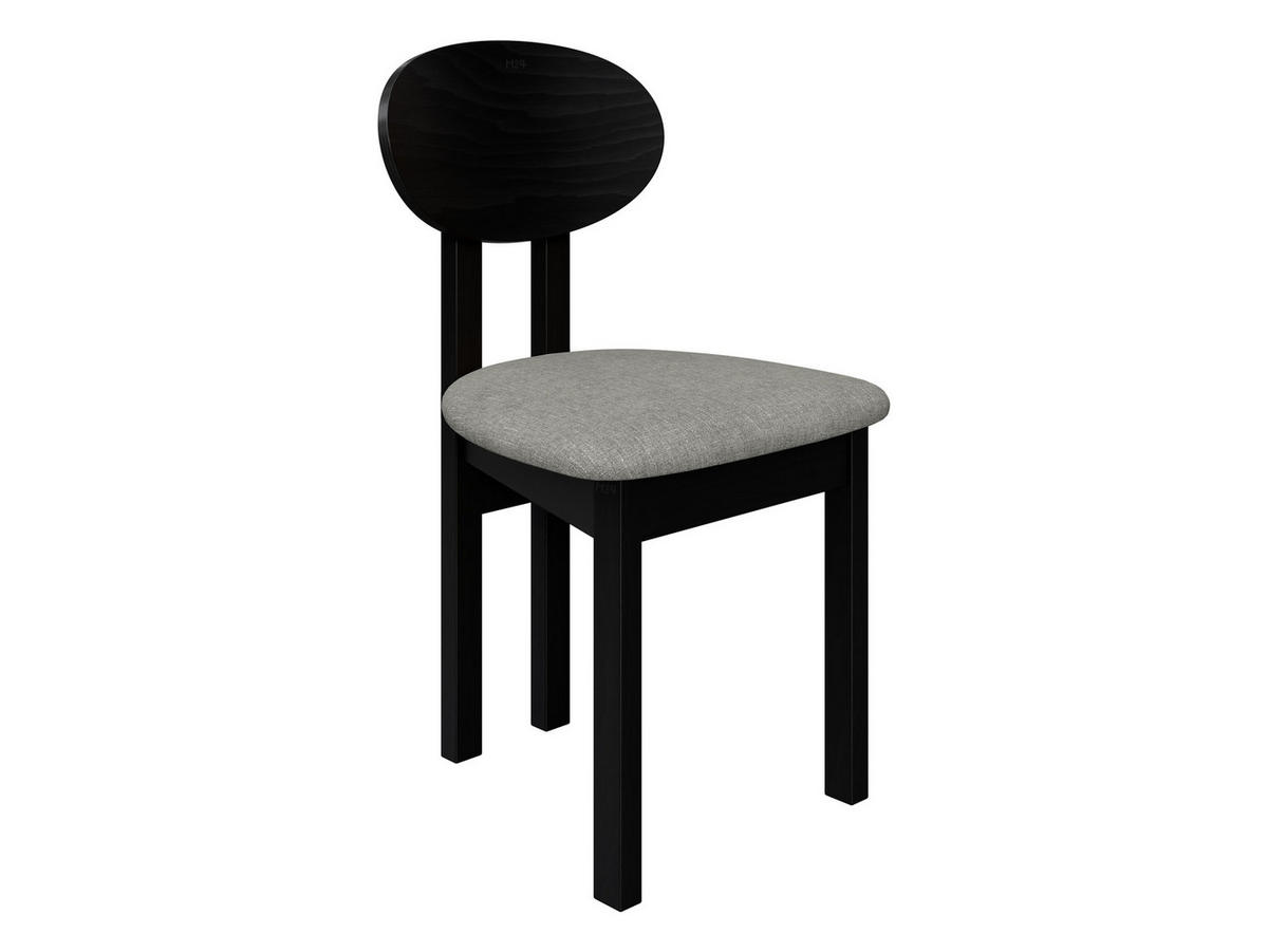 ESSZIMMERSTUHL Divo III - Hellgrau/Schwarz, Holz/Textil (47/85/48cm) - MIRJAN24