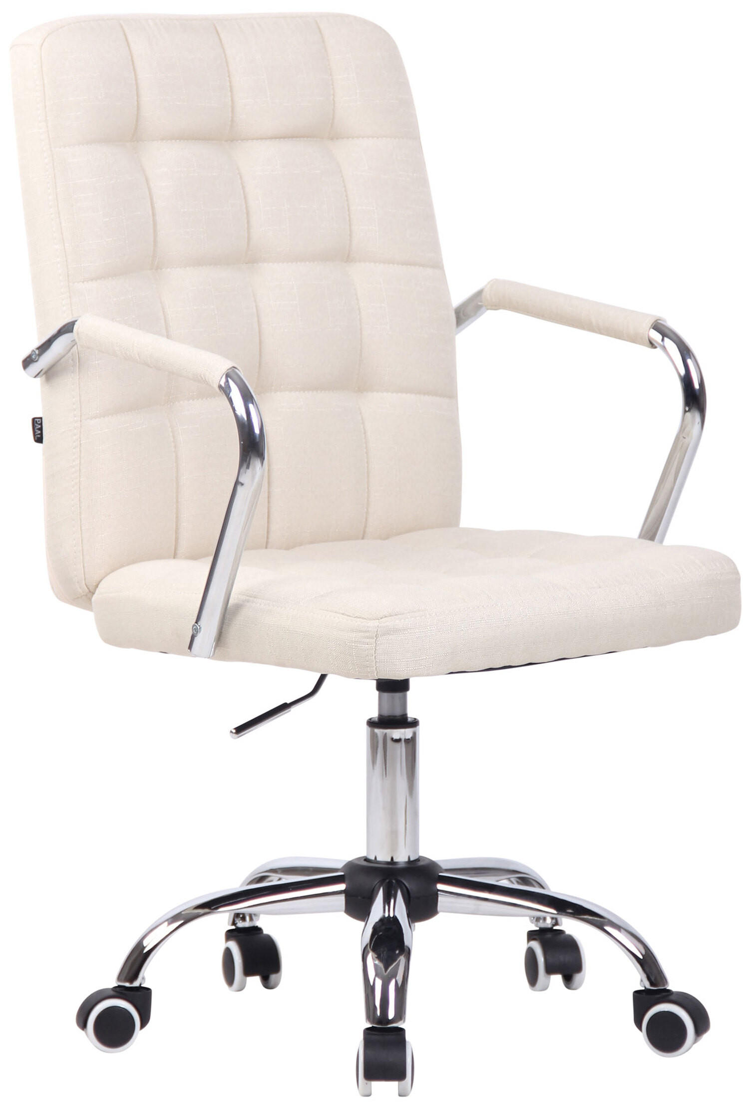 BÜROSTUHL Tenor, Stoff Creme - Creme, Textil/Metall (56/106/60cm) - TPFLiving