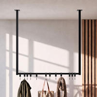KLEIDERSTANGE Metall Schwarz - Schwarz, Metall (80/80/7cm) - CLP