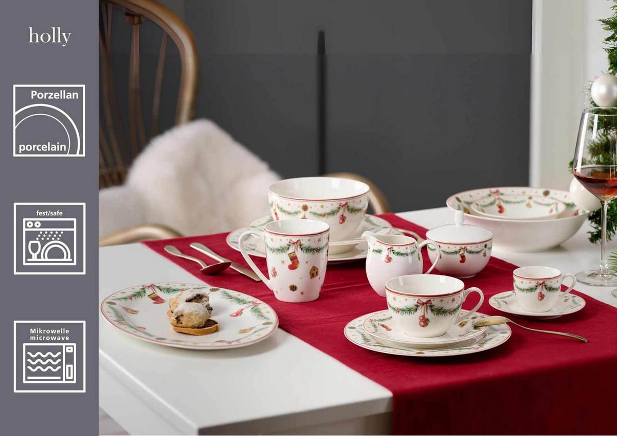 KAFFEESERVICE Holly bunt 14er Set - Multicolor, Keramik (20.3/23.3/21.6cm) - Ritzenhoff Breker