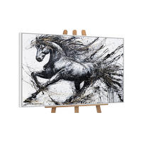 GEMÄLDE Energie der Geschwindigkeit Schattenfugenrahmen Weiß 140x100 cm - Weiß, Holz (140/100cm) - YS-art gallery