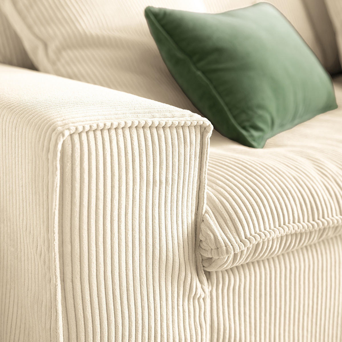 3-SITZER SOFA - Beige, Holzwerkstoff (258/90/116cm) - home24