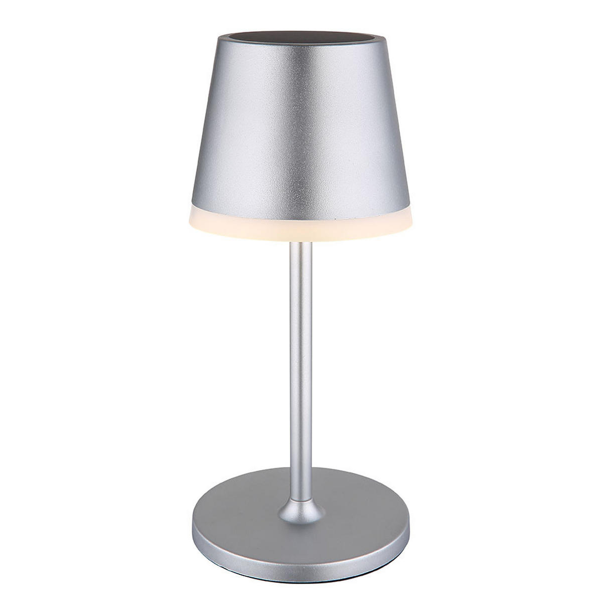 LED AUSSENLEUCHTE Solar Silber - Silberfarben, Metall (11/11/41cm) - Globo Lighting