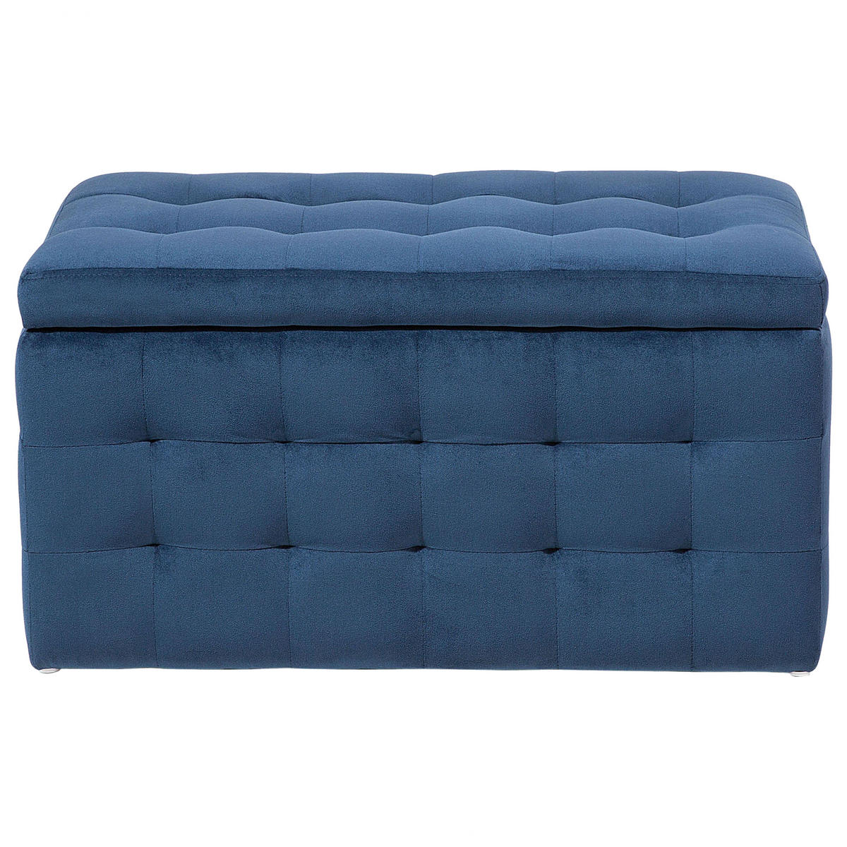 TRUHENBANK Michigan 42/72/40 cm - Blau, Textil (72/40/42cm) - Beliani