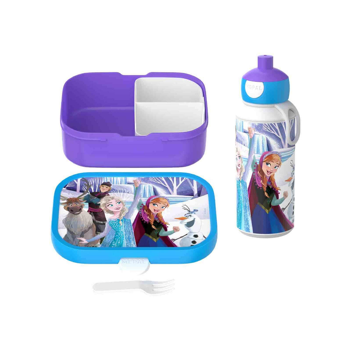 LUNCHSET Campus Frozen Friends 2-tlg. - Blau/Lila, Kunststoff (7.5/18.8/20.5cm) - Mepal