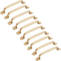 MÖBELGRIFF Gold 10er-Set 128 mm - Goldfarben, Metall (2.4/16/16cm)