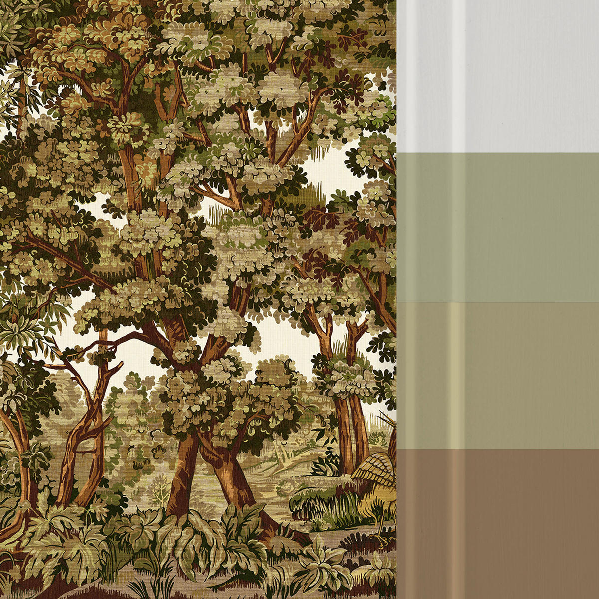 FOTOTAPETE Bodenham - Grün, Papier/Kunststoff (250/400cm) - Graham & Brown