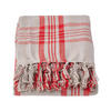 ÜBERWURF 225/255 cm, Schottenkaro, 100% Baumwolle - Dunkelrot, Textil (225/255cm) - Homescapes