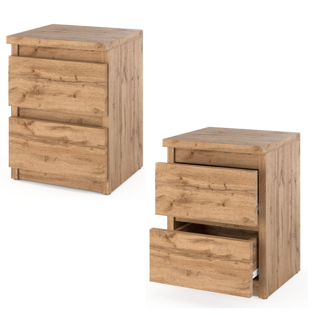 NACHTTISCH – EICHE WOTAN - Eiche Wotan, Holz (30/40/30cm) - Stiv Meble