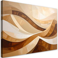 LEINWANDBILD 3D und geometrisch 90x60cm - Beige, Textil (90/60cm) - Feeby