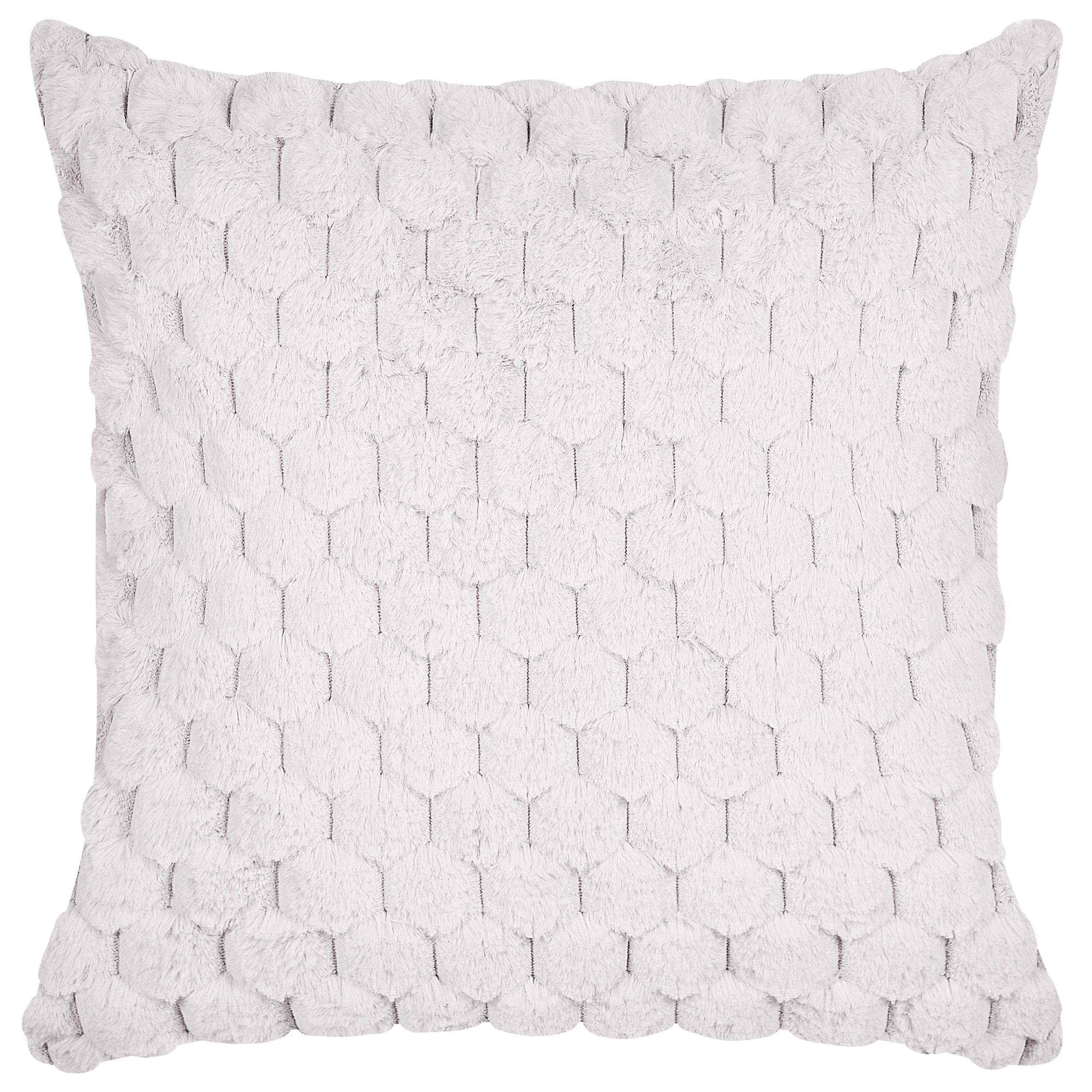 DEKOKISSEN 2er-Set Cremeweiß 43/43 cm Purslane - Ecru, Textil (43/43cm) - Beliani