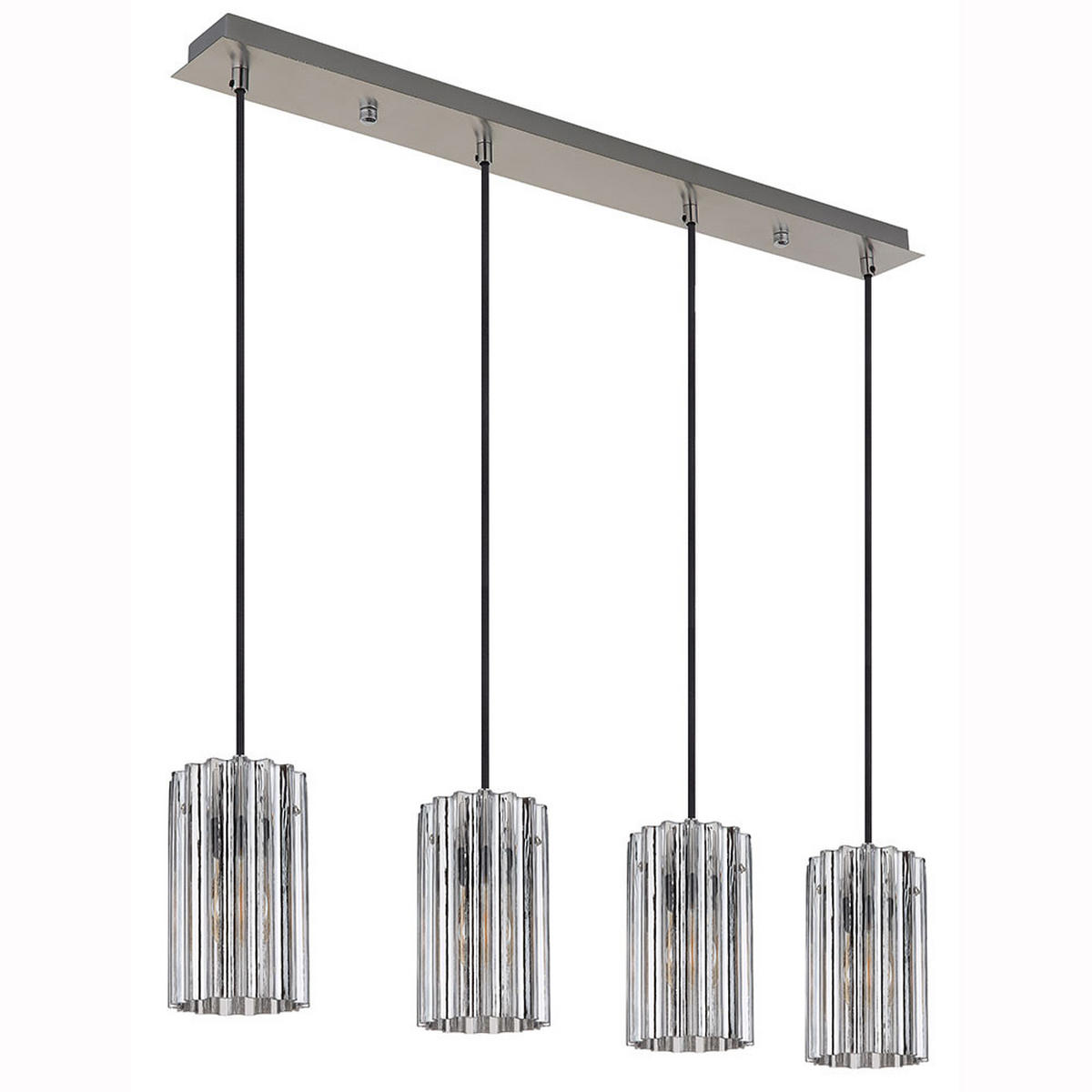 LED HÄNGELEUCHTE Metall Silber - Silberfarben, Glas (80/11.5/120cm) - Globo Lighting