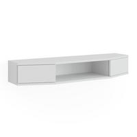 LOWBOARD Walter Weiß 110 x 17.4 cm mit 2 Türen - Weiß, Holzwerkstoff (110/17.4/30cm) - Vicco