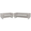 5-SITZER SOFA SET Polsterbezug Beige Vissland - Beige, Textil (215/71/87cm) - Beliani