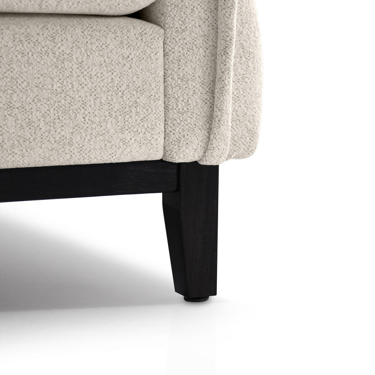 SESSEL Belweder, 94 cm, Beige, Bouclé-Stoff - Sandfarben/Wengefarben, Holz/Textil (94/95/94cm) - Beautysofa