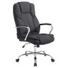BÜROSTUHL Xavier, Stoff Schwarz - Schwarz, Textil/Metall (62/125/70cm) - TPFLiving