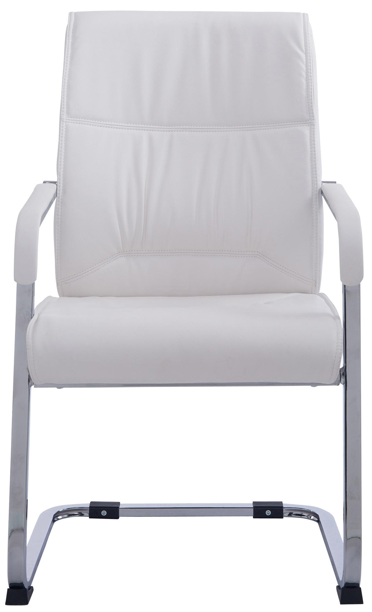 SCHWINGSTUHL Lederlook weiß - Weiß, Textil/Metall (58/102/65cm) - CLP