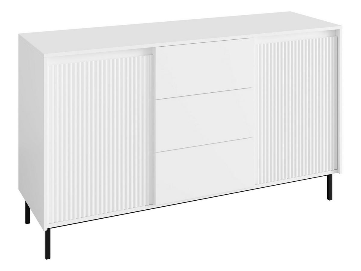 SIDEBOARD Ozmi 2D3SZ - Schwarz/Weiß, Holzwerkstoff/Metall (153/90/50cm) - MIRJAN24