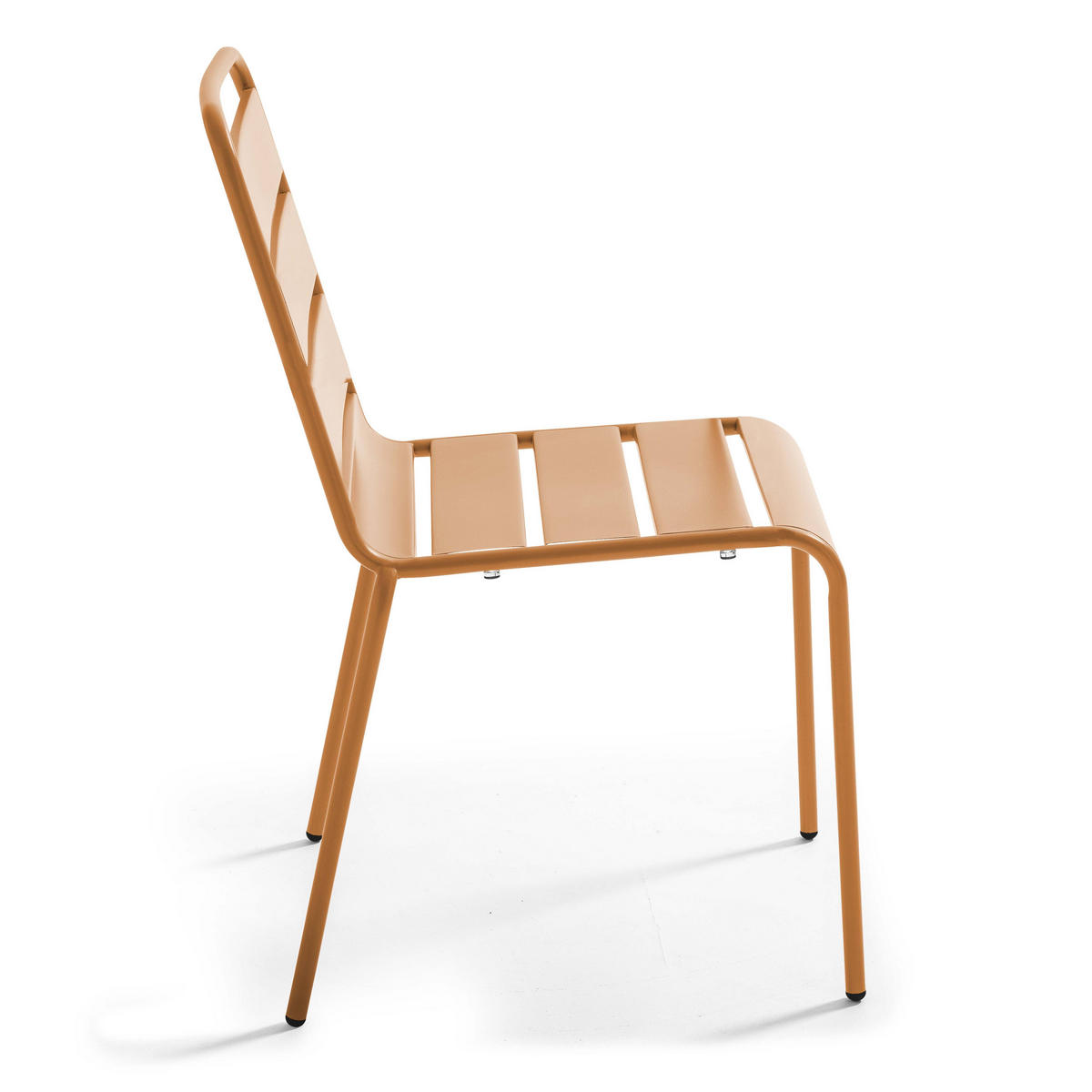 GARTENSTUHL, Karamell - Braun, Metall (42/83/53cm) - Oviala