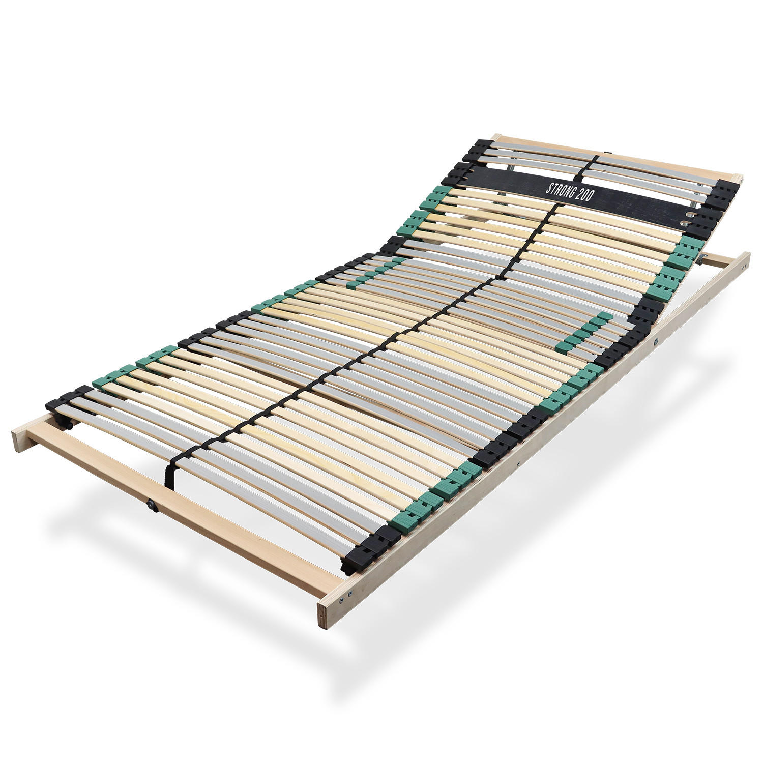 LATTENROST Rock Solid 80x200 cm bis 200Kg belastbar, 7 Zonen - Braun, Holz (80/200cm) - Sleepneo