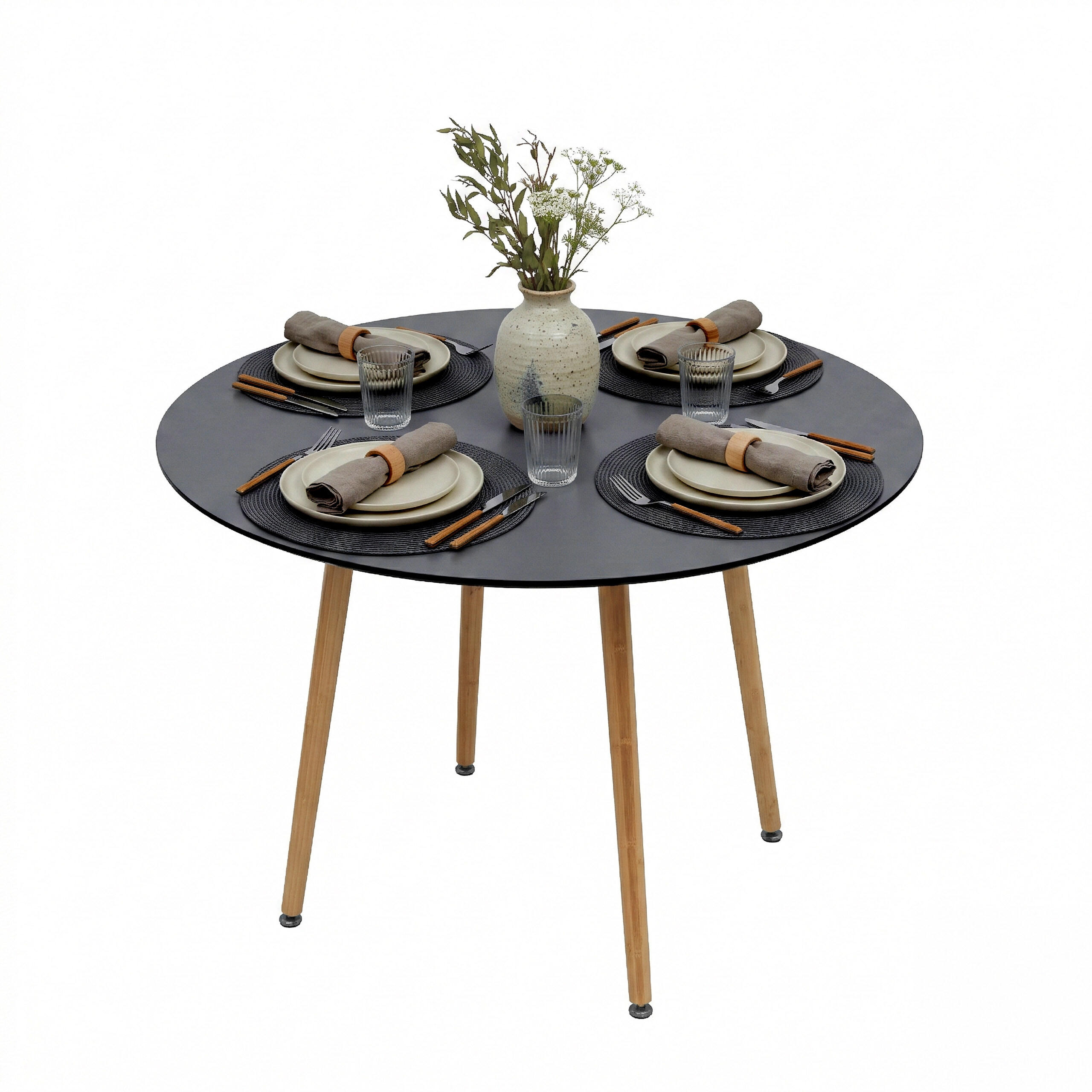 ESSTISCH - Multicolor, Holz/Holzwerkstoff (90/90/75cm) - Relaxdays