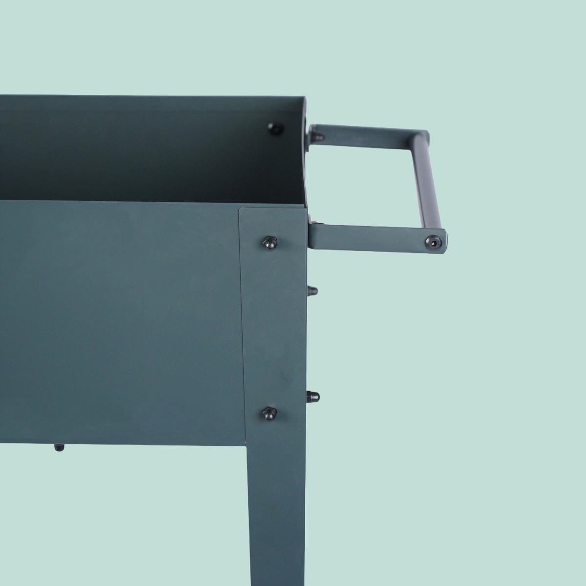 GREDICA - antracit, metal/plastika (85/80/50cm) - Relaxdays