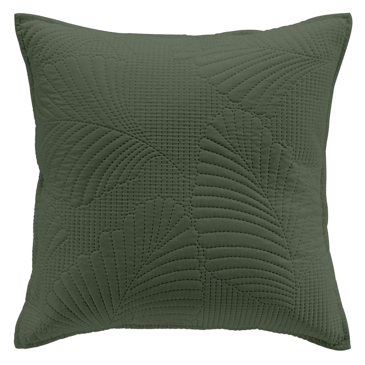 DEKO-KISSENBEZUG mit Muster Colombine 40/40/0,5 cm - Olivgrün, Textil (40/40cm) - Douceur d´intérieur